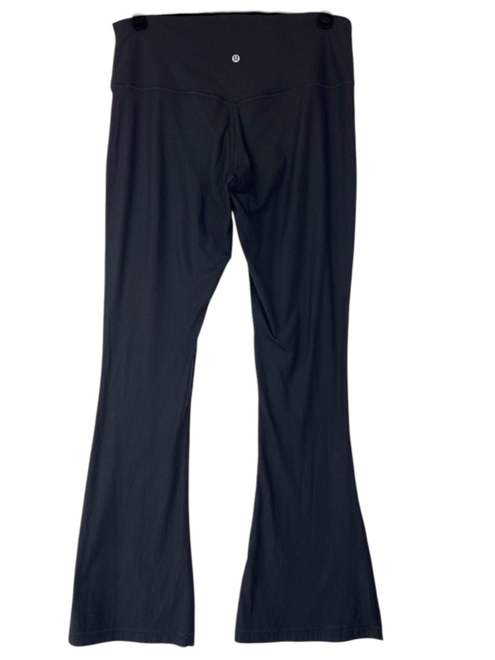 Lululemon Align Ribbed Mini-Flared Pant Black Sz 14 Yoga Travel Casual - Picture 4 of 13